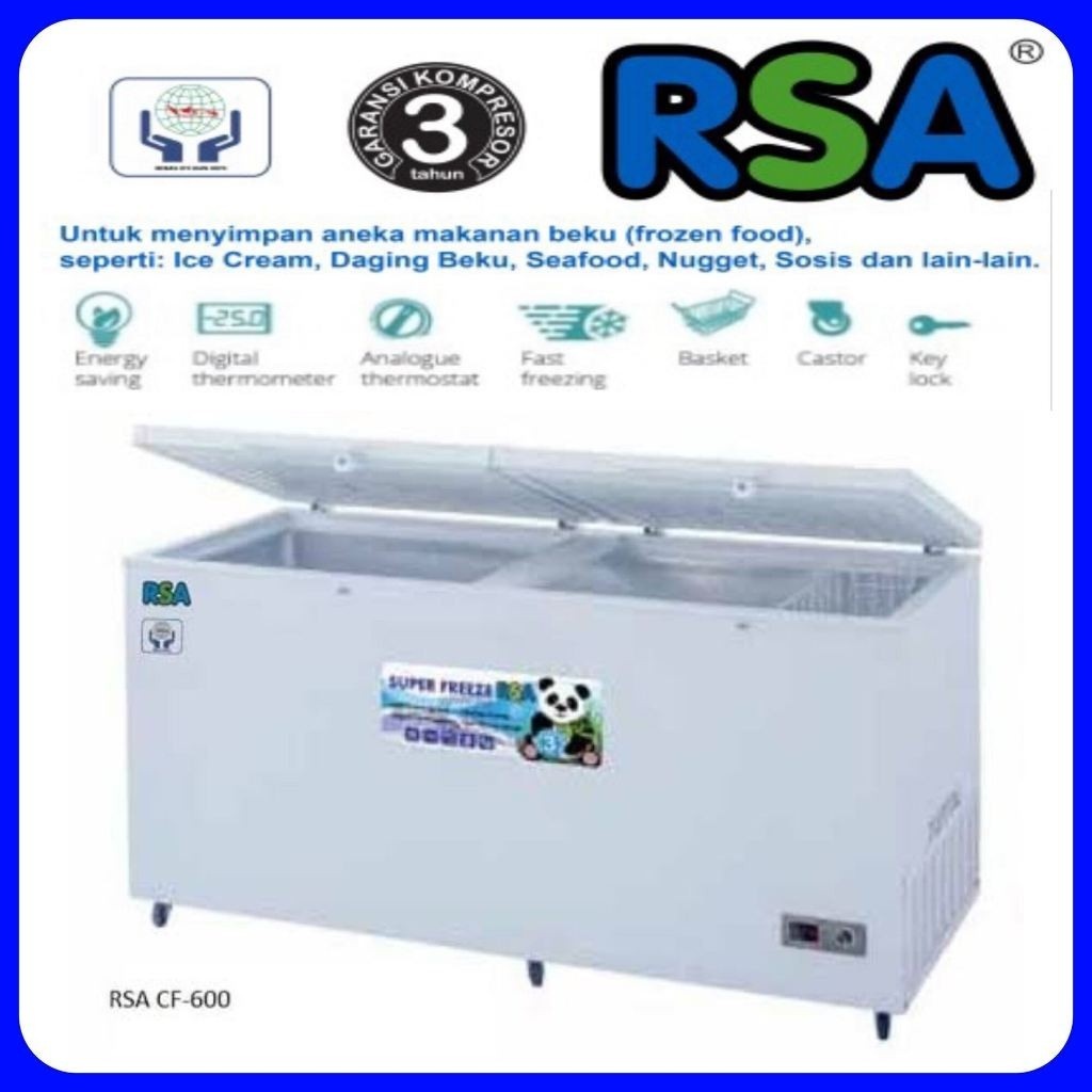 Jual FREEZER BOX RSA CF 600 H FREEZER BOX BOX LEMARI PEMBEKU 500 LITER ...