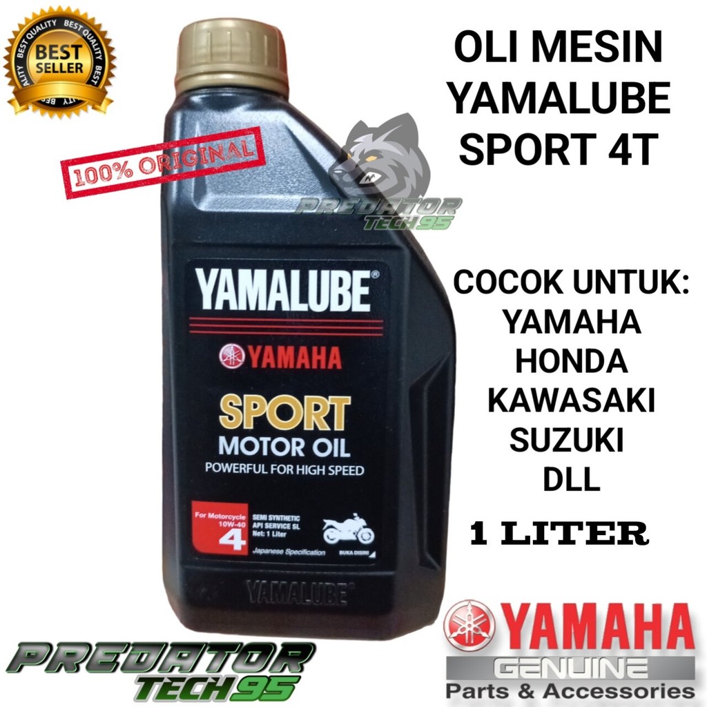Jual OLI MESIN OIL MOTOR YAMALUBE SPORT 100% ORIGINAL 1 LITER JUPITER ...
