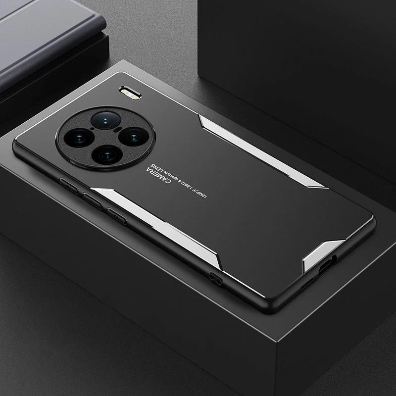 SEAHAI Cover Per Vivo X90 Pro, Custodia Militare Anti-Caduta Con Paraurti In TPU E Supporto Pieghevole, Colore Grigio