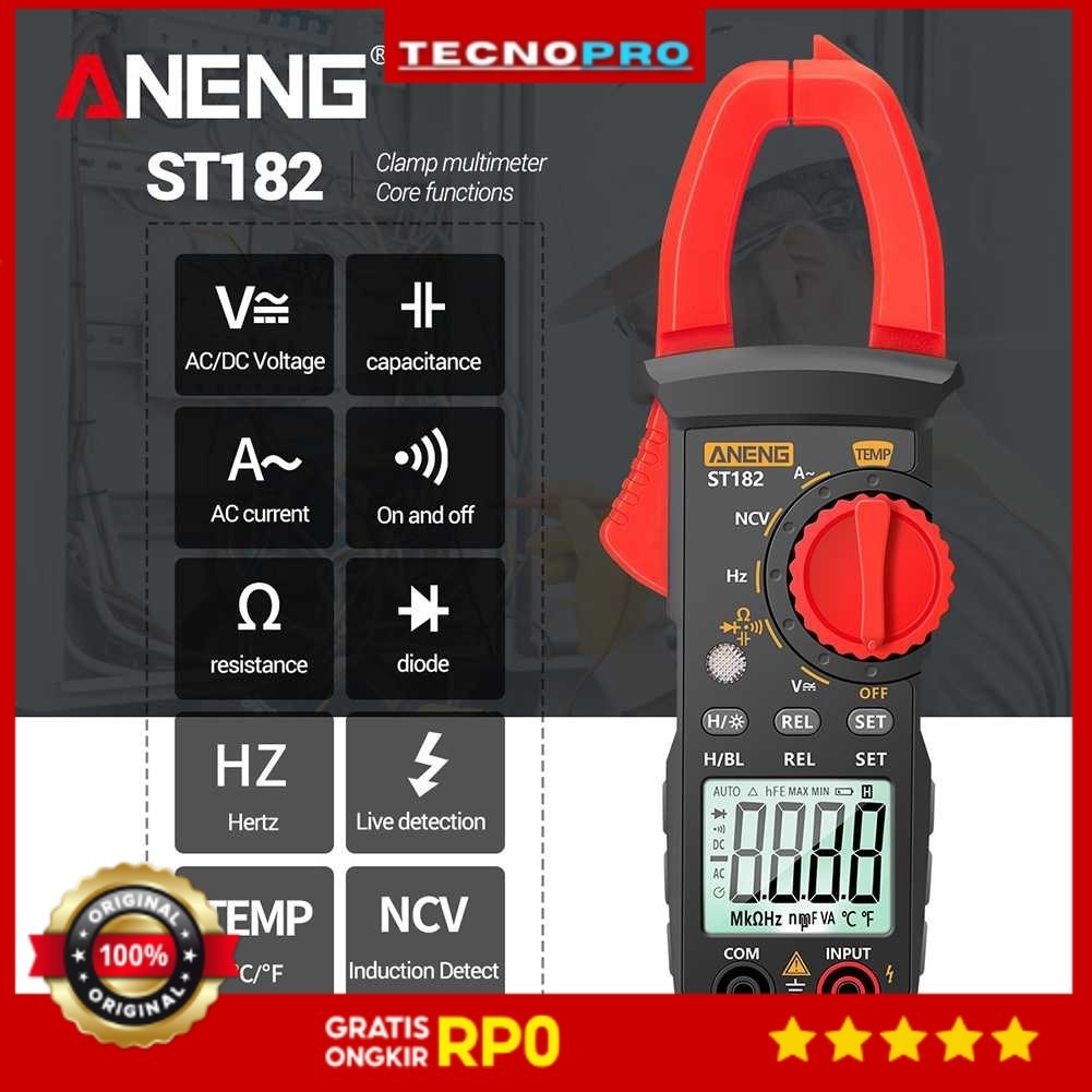 Jual TECNOPRO ANENG Digital Multimeter Voltage Tester Clamp Meter