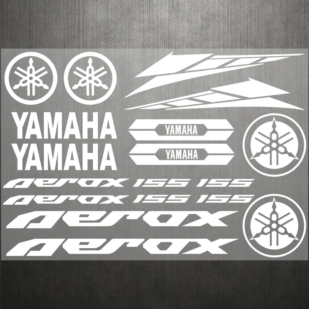 Jual Stiker Motor Keren Custom Yamaha Sticker Aerox 155 Logo Decal ...