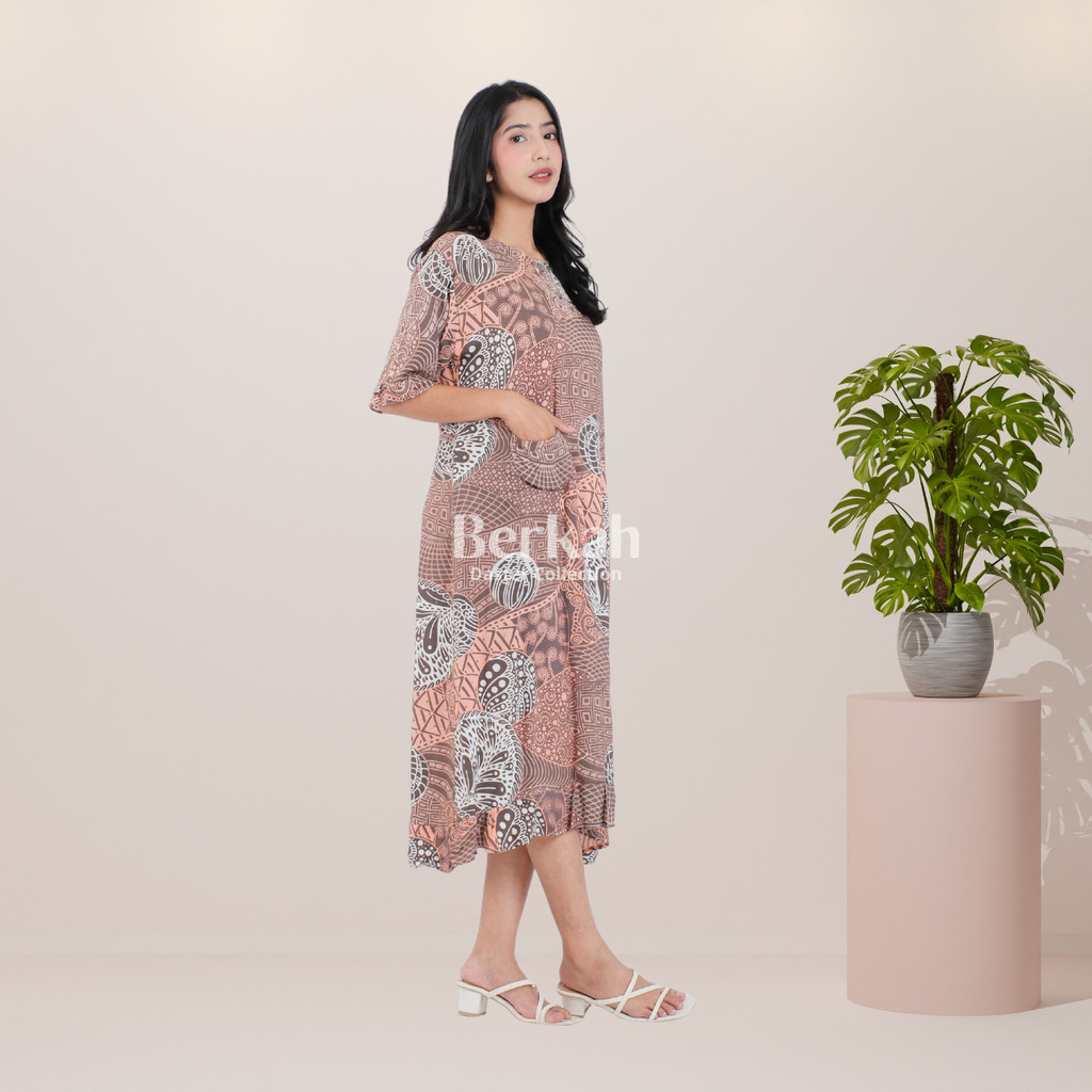 Daster Batik Rayon Busui Kancing Surya Teja 3