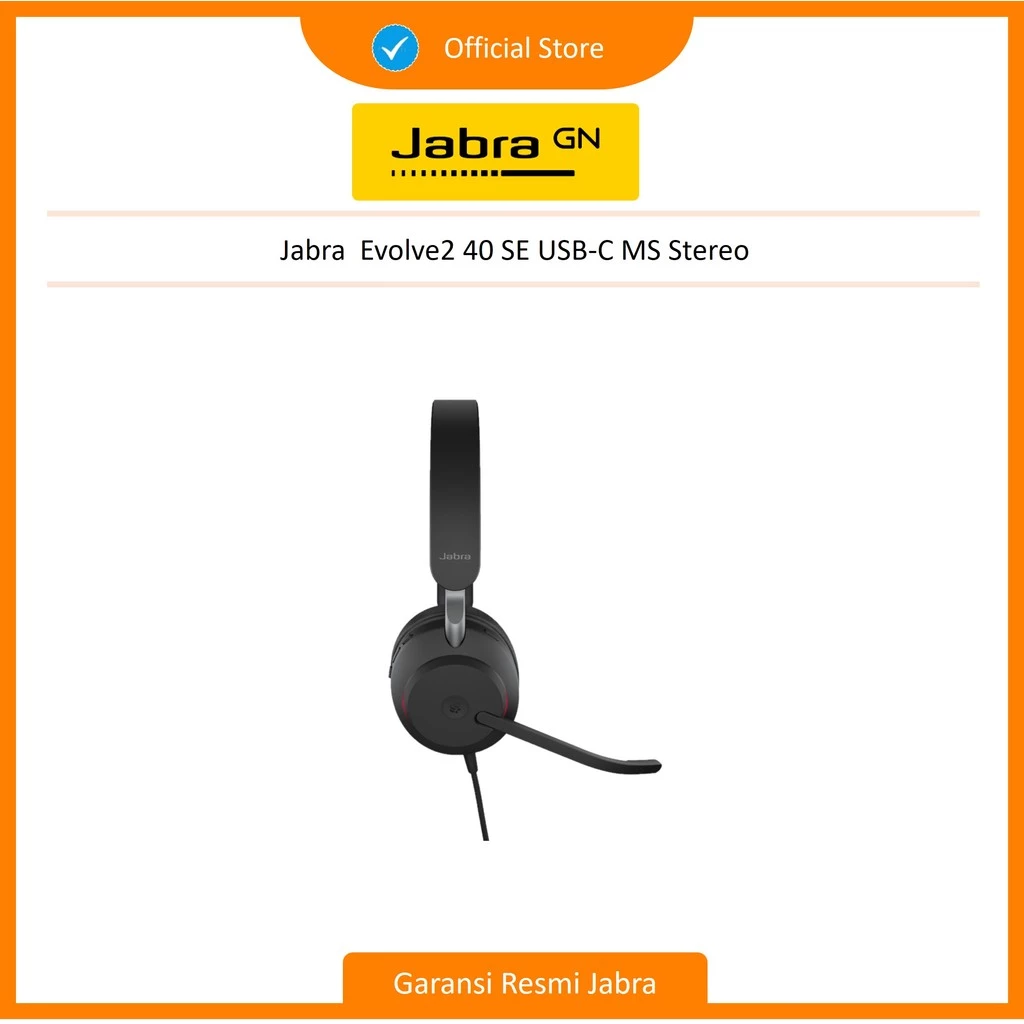 Jabra Evolve2 40 SE USB-C MS Stereo Headset ( 24189-999-899)