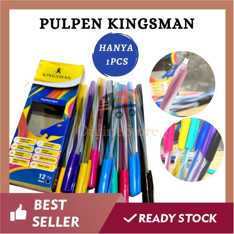 Jual OS -F208- Pulpen Kingsman 1 Pcs - Alat Tulis Pulpen Tinta - ATK ...