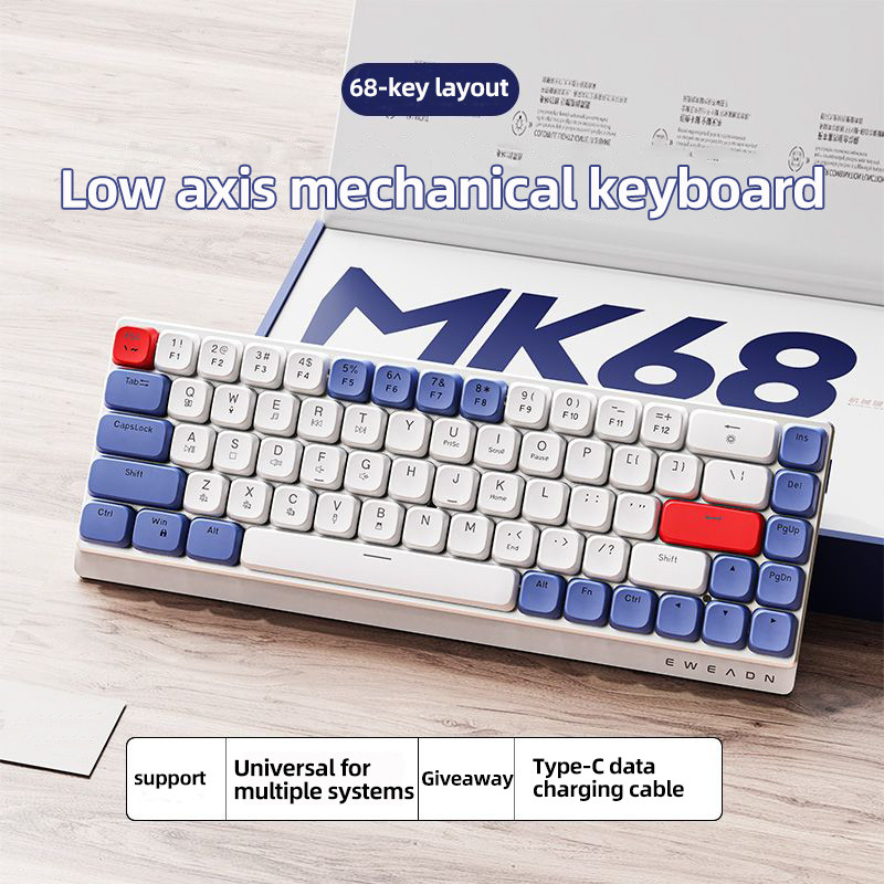 Jual EWEADN MK68 Low Profile Switch Wireless Mechanical Keyboard ...