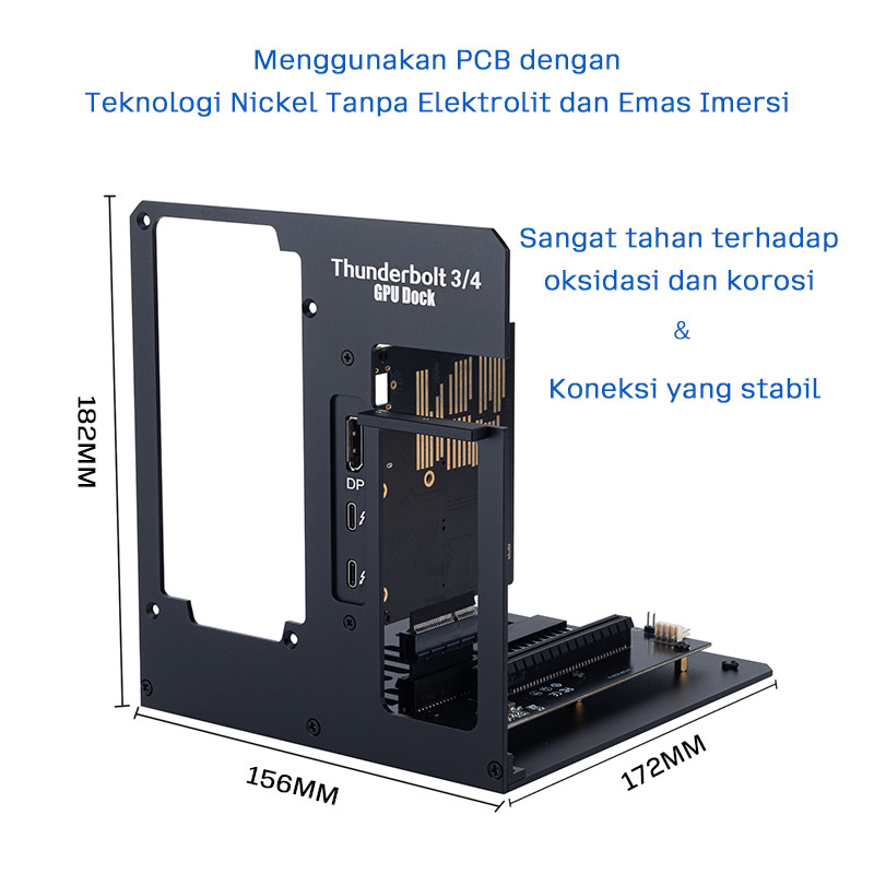Jual EGPU Thunderbolt 3/4 External GPU Dock - Untuk RTX 4080/4090/5090 ...