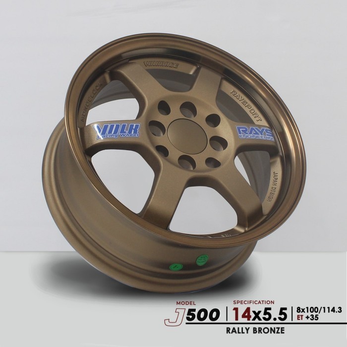 Jual 4pcs VELG Rays TE37 RING 14 lebar 5,5inci 8H 100 / 114.3 Rally ...