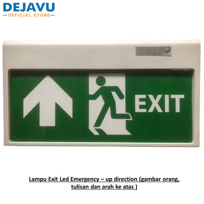 Jual Lampu Exit Led Emergency 2 sisi/2 sides - Lampu/Sign Darurat (all ...