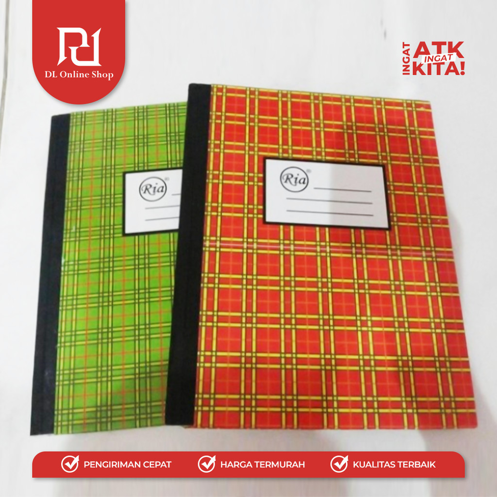 Jual RIA BUKU KWARTO 100LEMBAR (1BUKU) | Shopee Indonesia