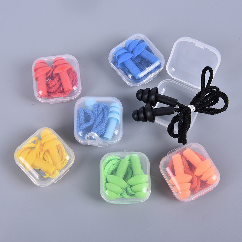 Jual 1pc Box-packed Comfort Earplugs Noise Reduction Silicone Soft Ear