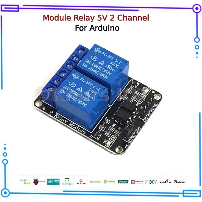 Jual Module Relay 5V - 2 Channel For MCU Arduino Raspberry Modul ...