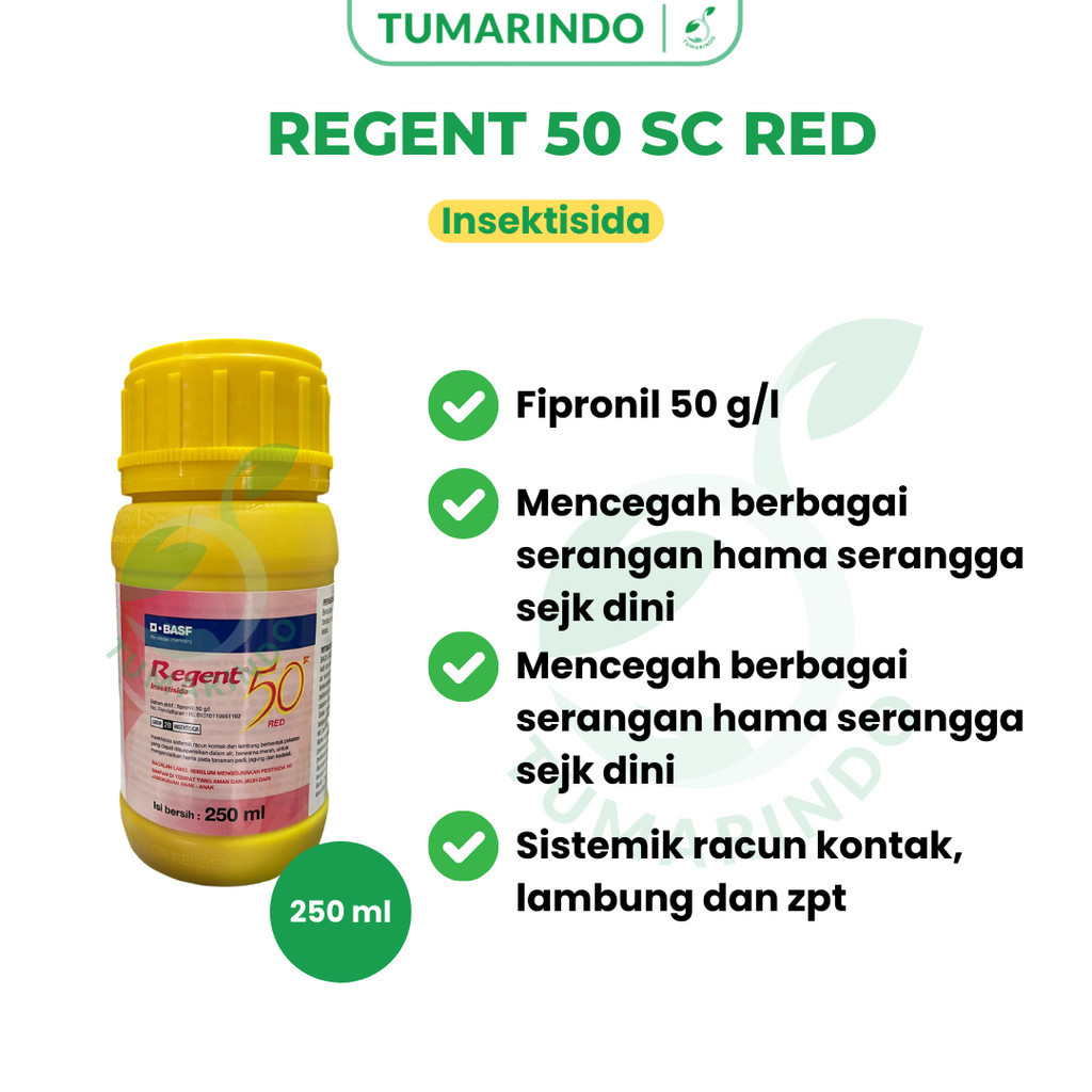 Jual Regent Merah 50sc 250ml Insektisida Mengendalikan Hama Dan Zpt ...