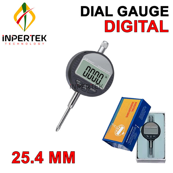 Jual Dial Indicator Digital 0-25.4 mm 0.01 Dial Indikator 1 Inchi / 25 ...
