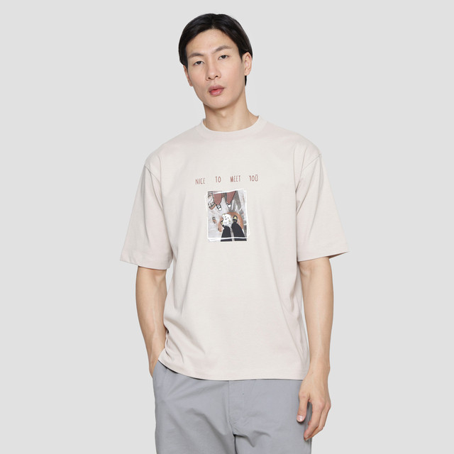 Jual Suko Graphic Print Wording Meet Kaos Oversized Pria 121180535 ...