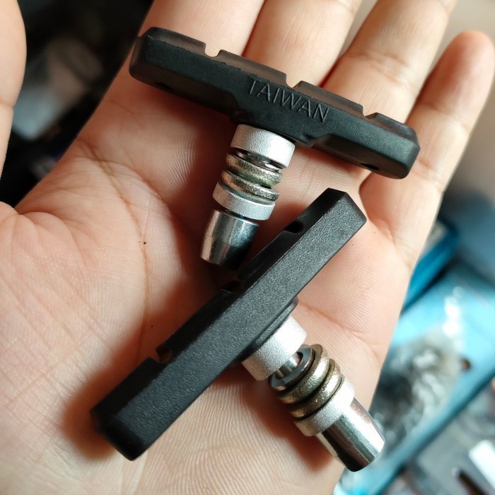 Jual BIKE Kampas rem sepeda u v brake taiwan pads karet mtb lipat road ...