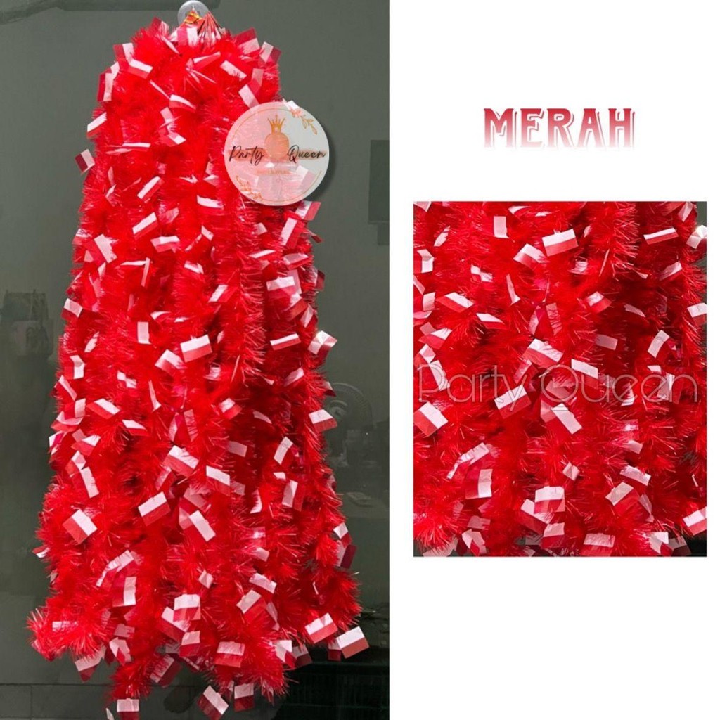 Slinger Bendera Merah Putih 1785 A 7cm/2m / Hiasan 17 Agustus