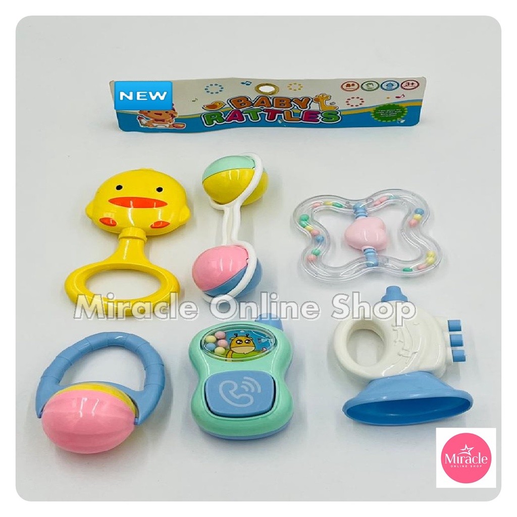 Jual NEW MAINAN BABY PLAY SET ISI 6PCS MAINAN BAYI KERINCINGAN/MUSICAL ...
