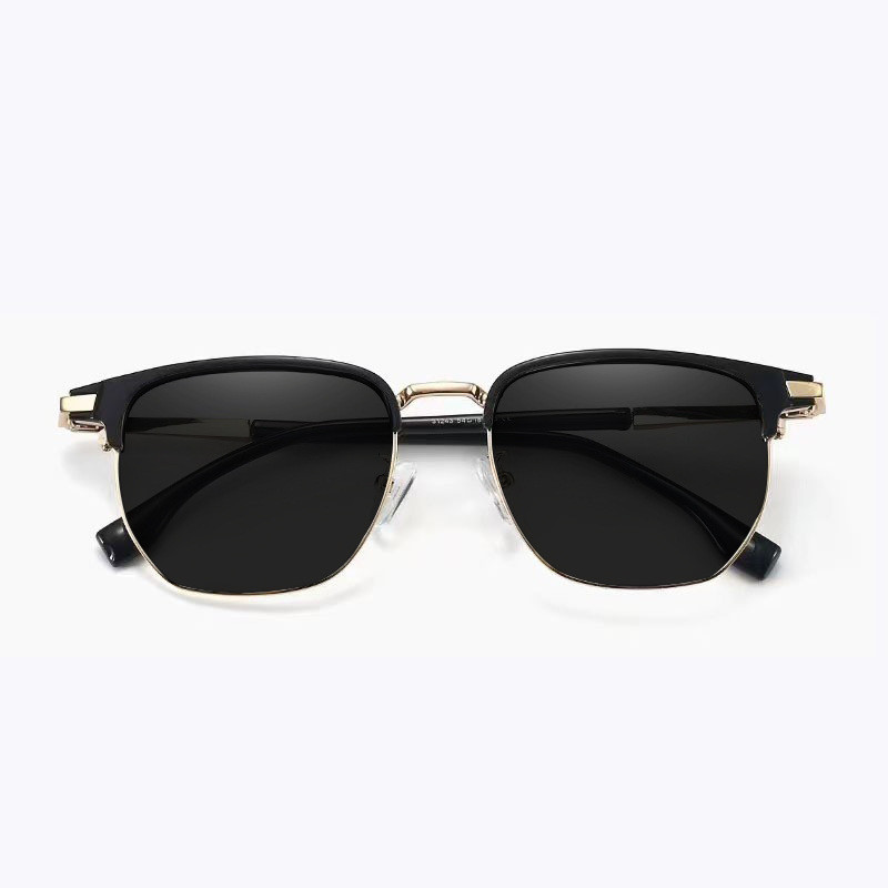 Jual Kacamata Hitam Anti UV400 Retro Bingkai Hitam Sunglasses Modern ...