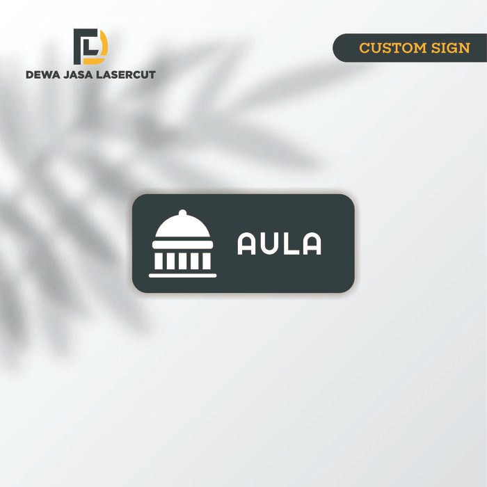 Jual Sign Board Acrylic Aula Mushola Masjid Sekolah Papan Akrilik UV ...
