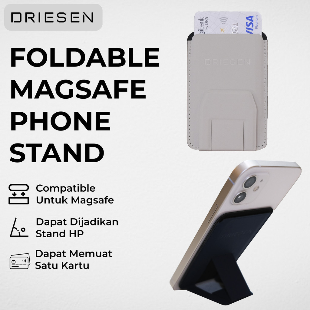 Jual Driesen Foldable Magsafe Phone Stand Magnet Card Holder | Shopee ...
