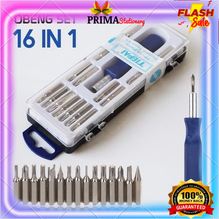 Jual OBENG SET 16 IN 1 MULTIFUNGSI DAN PRAKTIS | Shopee Indonesia