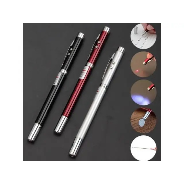 Jual Autoshopee Alat Tulis 5in 1 Pena Pulpen Tinta Hitam Laser Senter ...