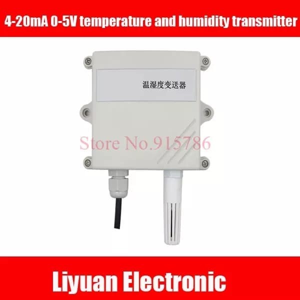 Jual temperature humidity transmitter 4-20mA analog sensor 0-5V ...