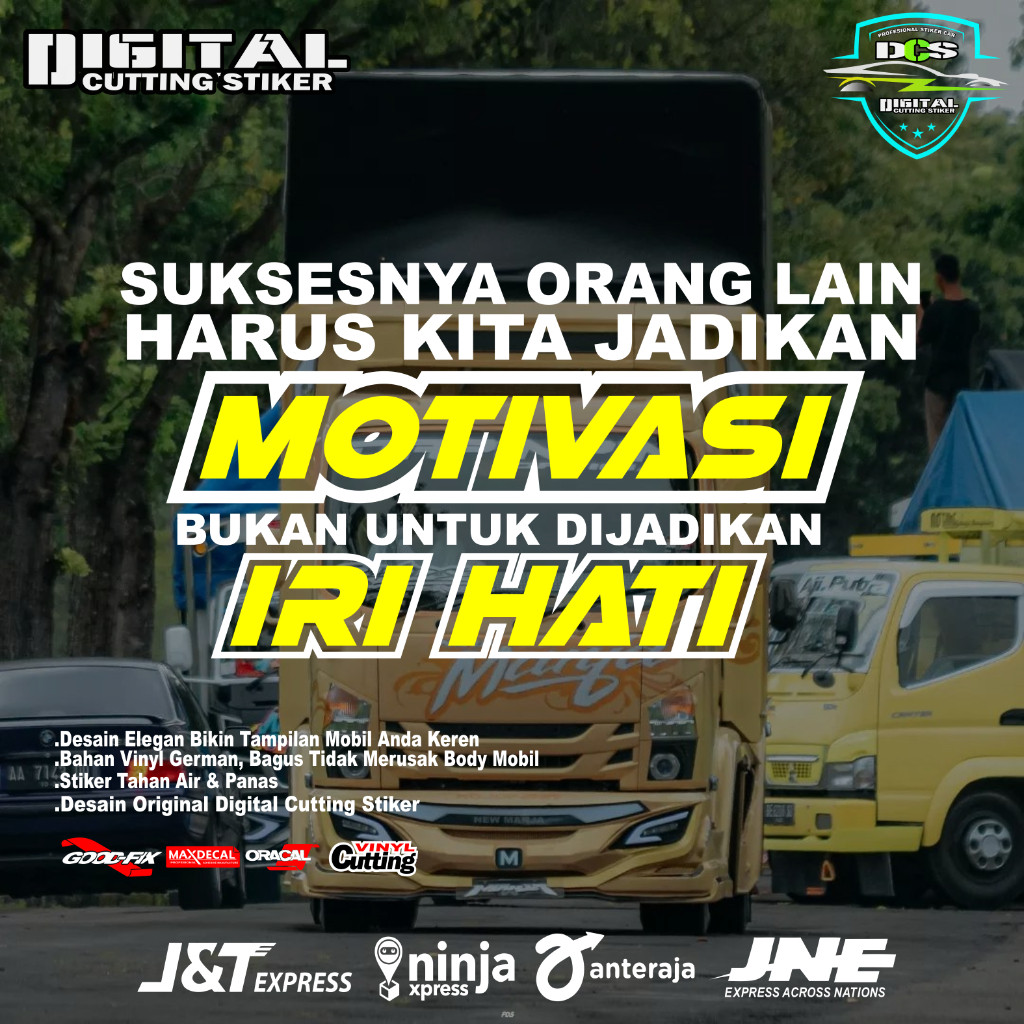 Jual Stiker kata kata sukses nya orang lain harus kita jad…