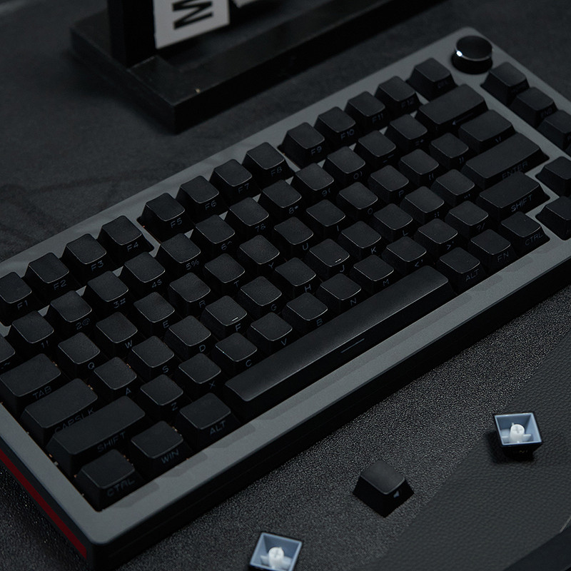 Jual 131 Tombol PBT Doubleshot Keycaps Hitam Putih Keycaps Profil Ceri ...