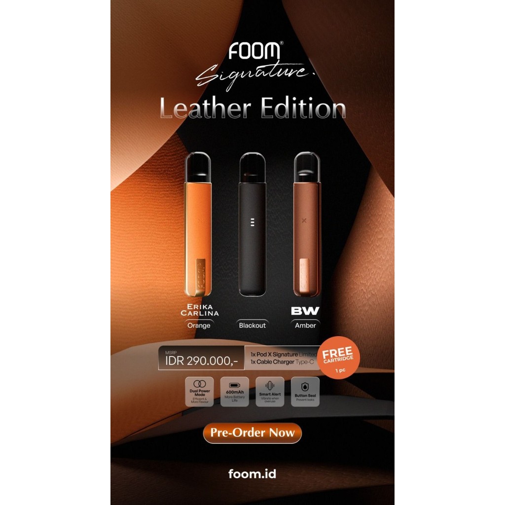 Jual Device - Foom X SIGNATURE LEATHER EDITION Pods Kit by Foom Lab x ...