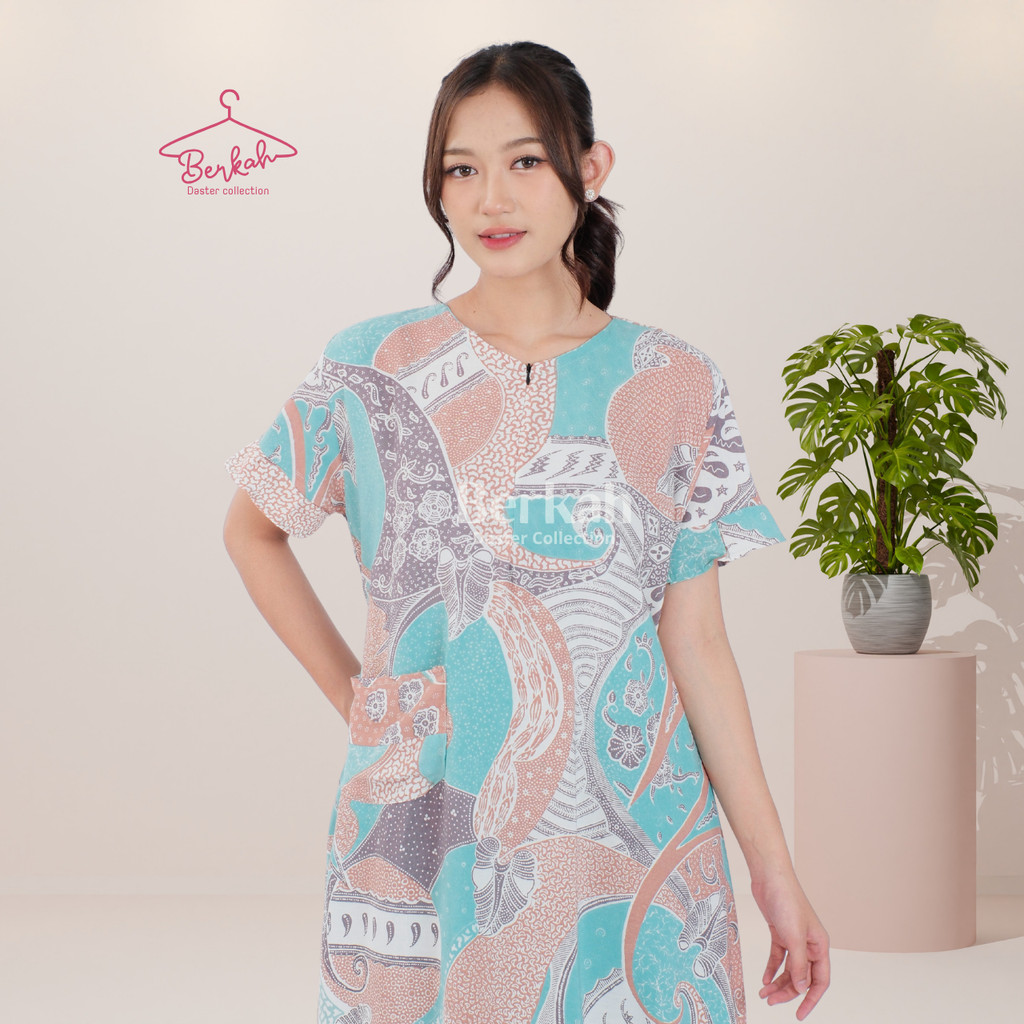 Daster Batik Rayon Busui Resleting Surya Teja