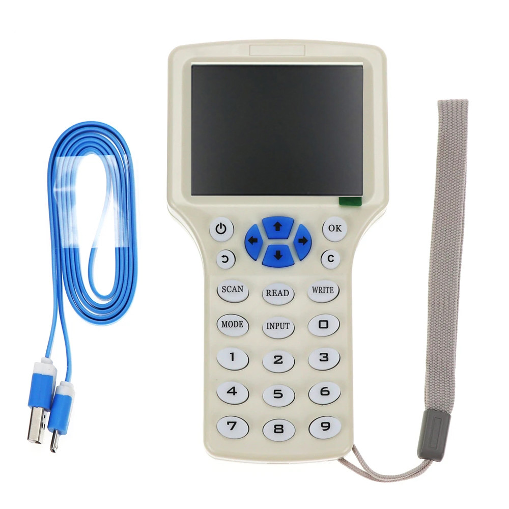Jual 10 Frequency NFC Smart Card Reader Writer Duplicator 125K 13.56MHz ...
