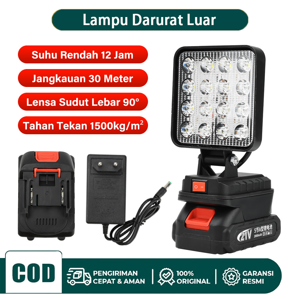 Jual Cordless LED Lampu lampu kerja emergency Lampu Darurat LED Lampu ...