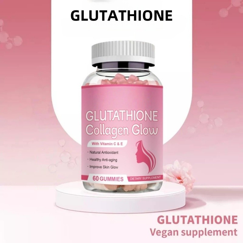 Jual Kirkland Suplemen Glutathione Kolagen 1000mg  Gummy Glutathione untuk  Kulit Cerah & Kenyal, Mendukung Hidrasi & Anti-Penuaan, Antioksidan Vegan &  Gluten-Free Halal BPOM 60pcs minimizes hyperpigmentation, and combats aging  | Shopee
