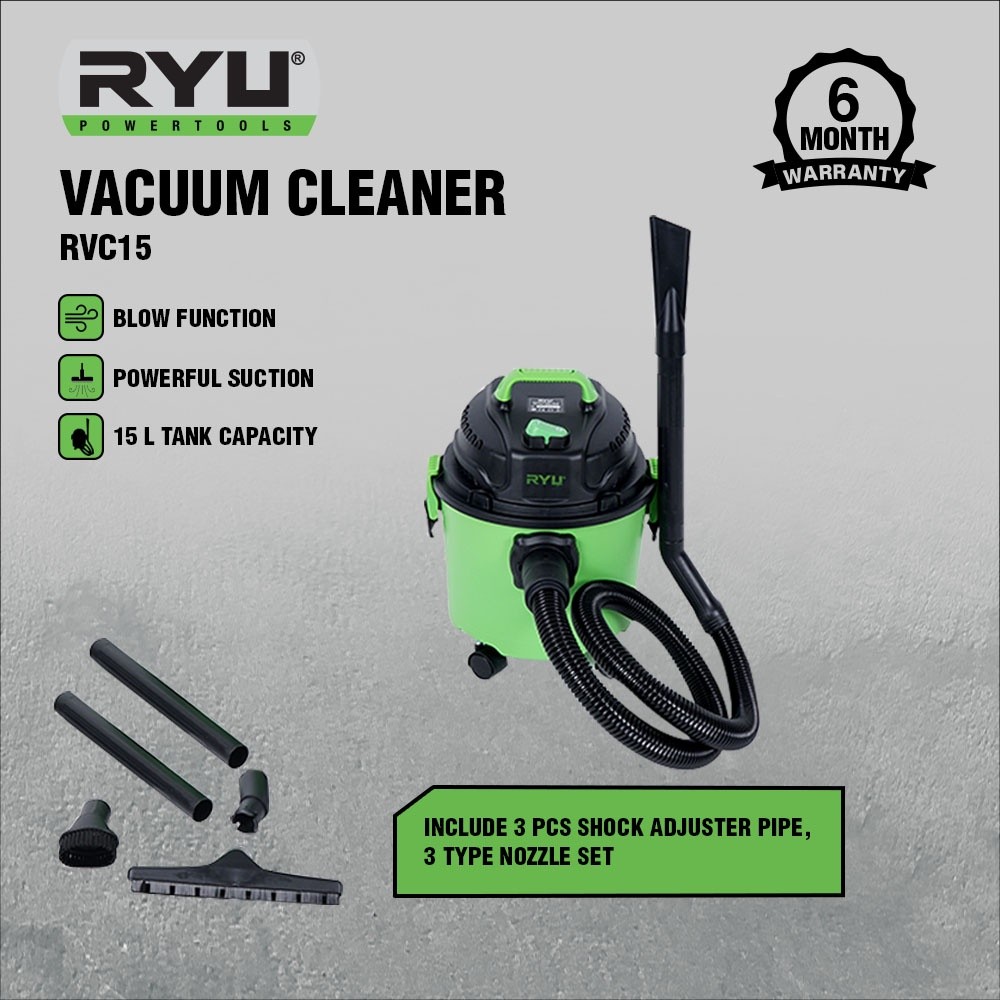 Jual RYU Vacum Vacuum Cleaner Rvc rvc15 Mesin Penyedot Debu Wet Dry ...