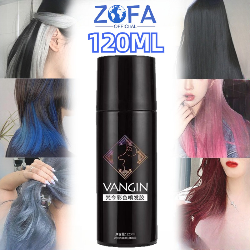 Jual Vangin 150ml Colour Hair Spray Temporary Cat Rambut Semprot ...