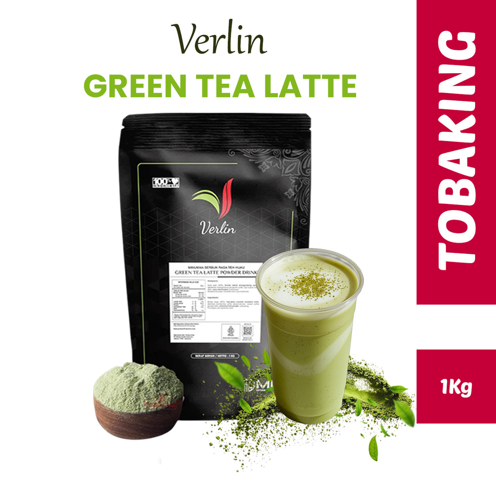 Jual Verlin Green Tea Latte 1 kg Minuman bubuk Powdered Drink | Shopee ...