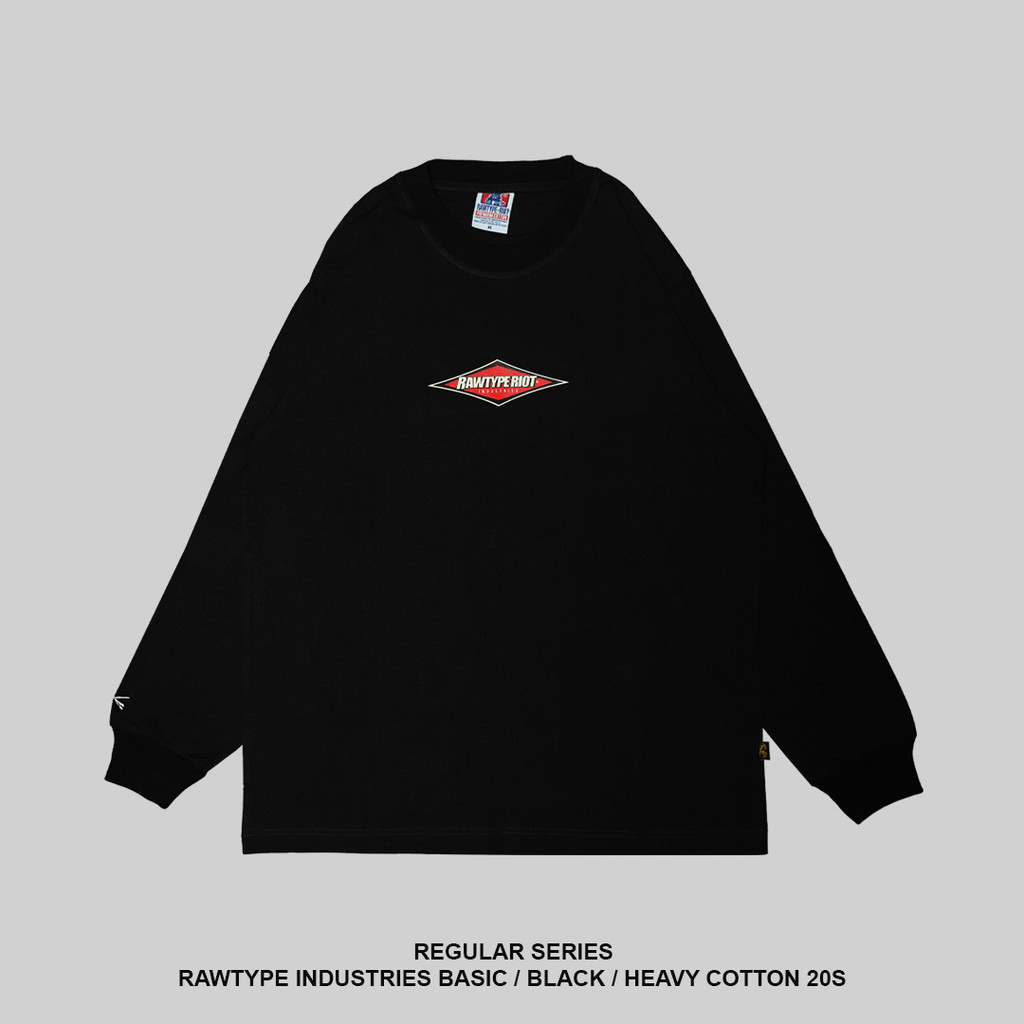 Jual RAWTYPE RIOT Long Sleeve Rawtype Industries Basic - Black | Shopee ...