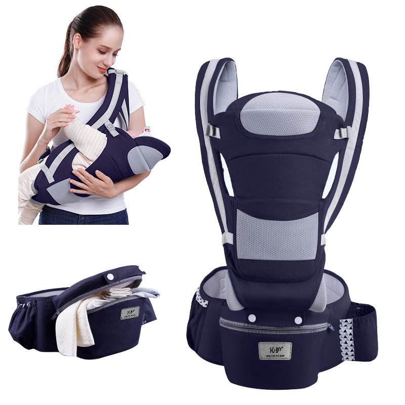 Ergonomic Baby Carrier Infant Baby Hipseat Carrier 3 In 1 Front Facing Ergonomic Kangaroo Baby Wrap Sling
