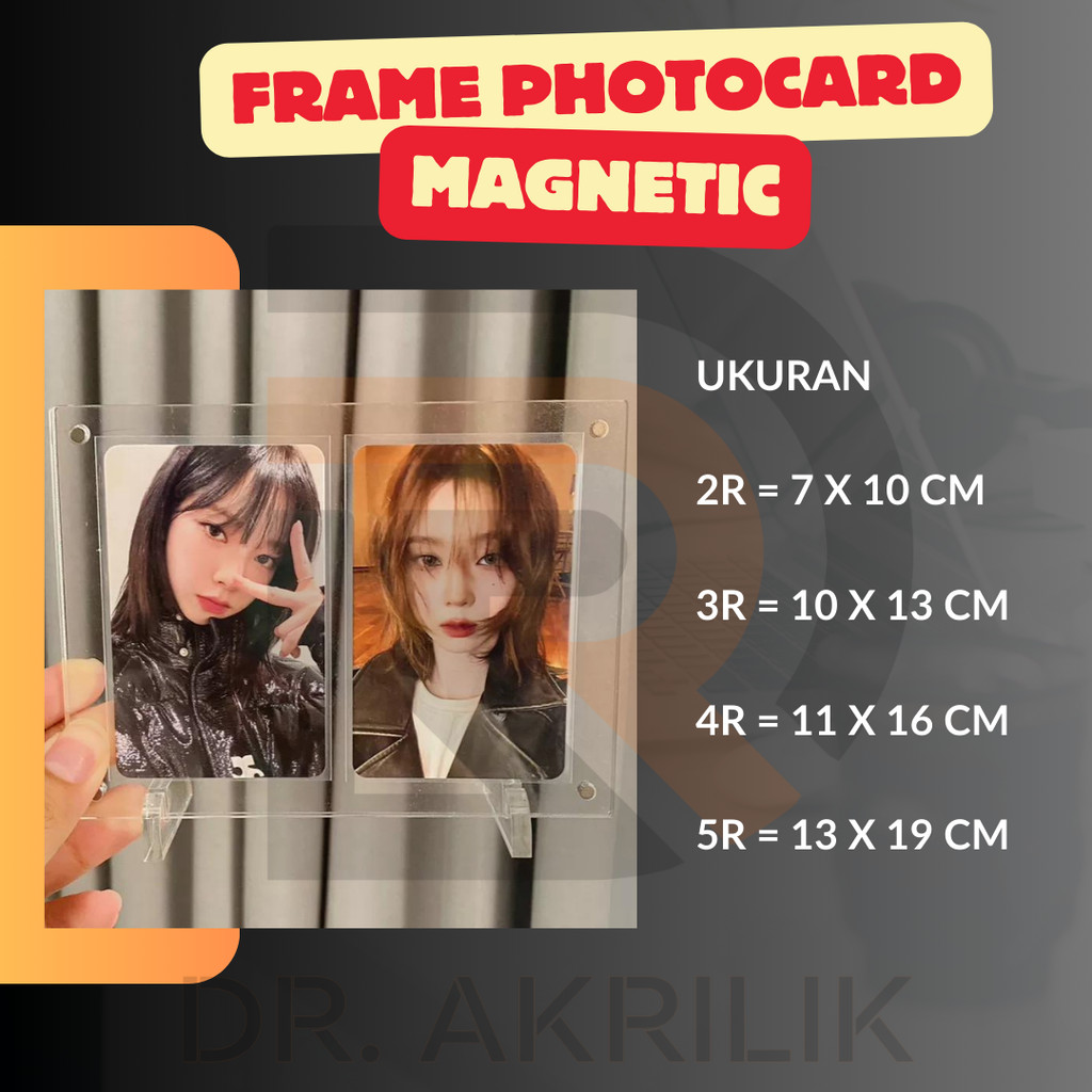 Jual FRAME PHOTOCARD MAGNET 2R 3R 4R 5R / DISPLAY FOTO AKRILIK 2MM ...