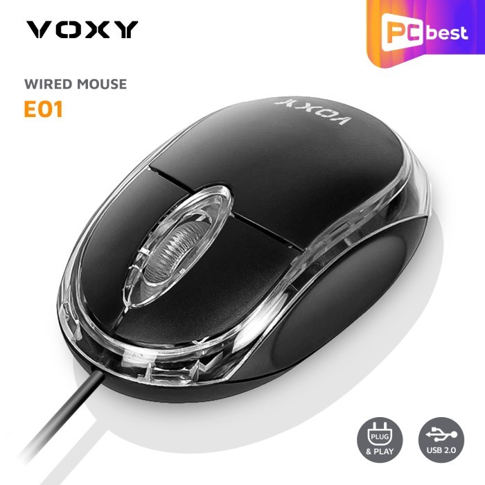 Jual Mouse Voxy E01 USB Cable / Mouse Kabel Murah Eco Series Mouse ...