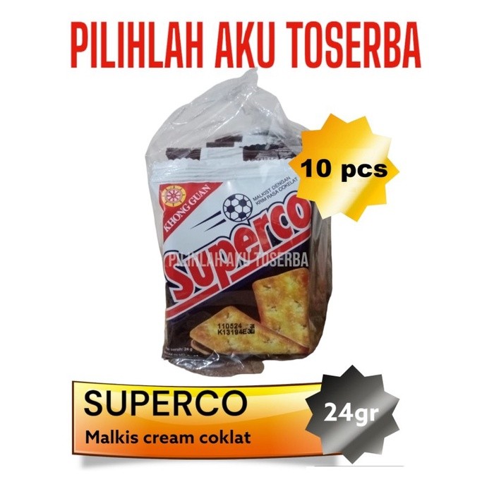 Jual Biskuit Khong Guan SUPERCO RENCENG Malkist Cokelat - (HARGA 1 ...