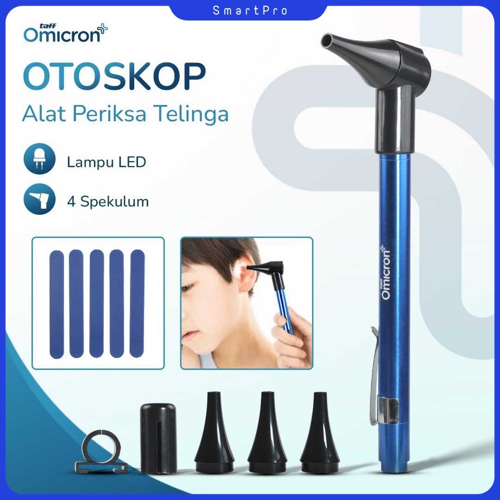 Jual TaffOmicron Alat Pemeriksa Telinga Otoskop Ear Scope with LED ...