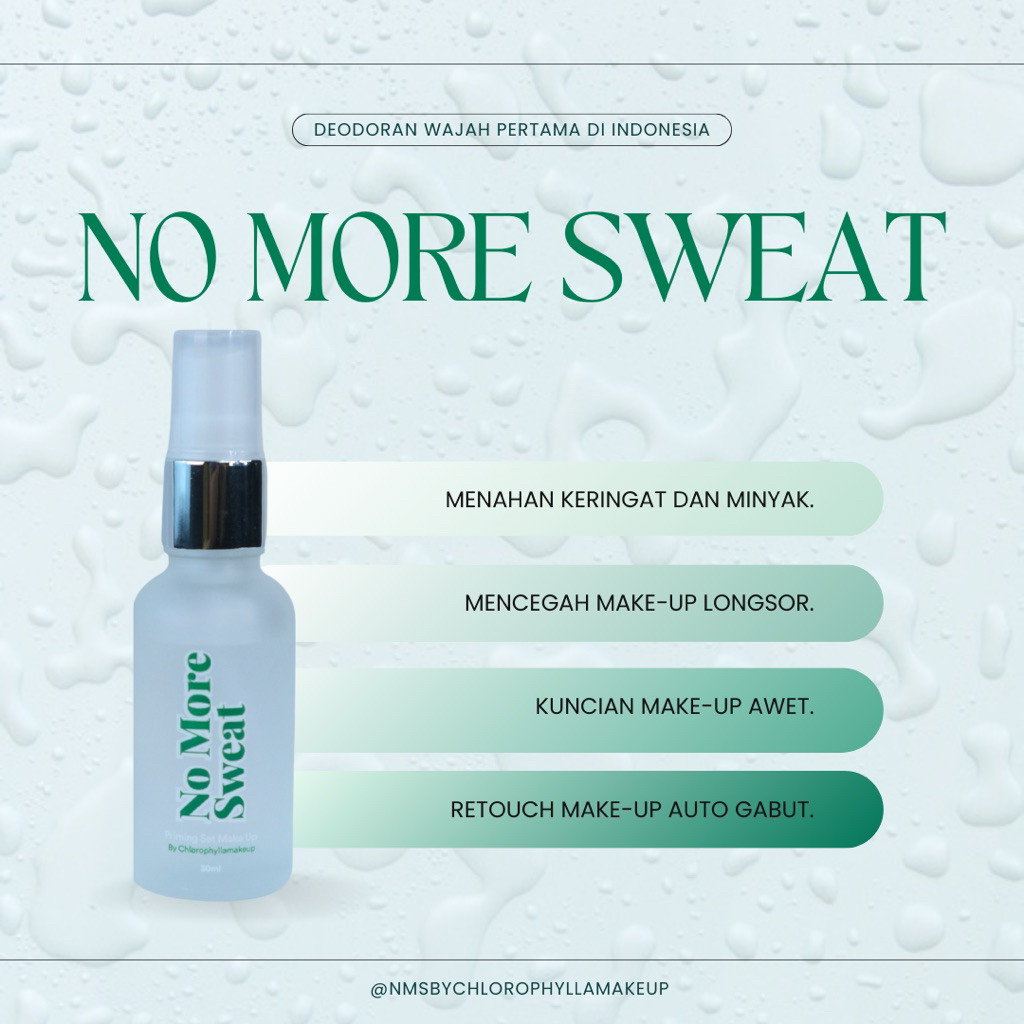 Jual NO MORE SWEAT NMS PRIMING SET MAKEUP by chlorophylla athia Primer ...