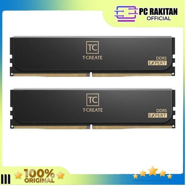 Jual TEAM T-CREATE EXPERT RAM LONGDIMM DDR5 32GB (16GBX2) 6000MHZ BLACK ...