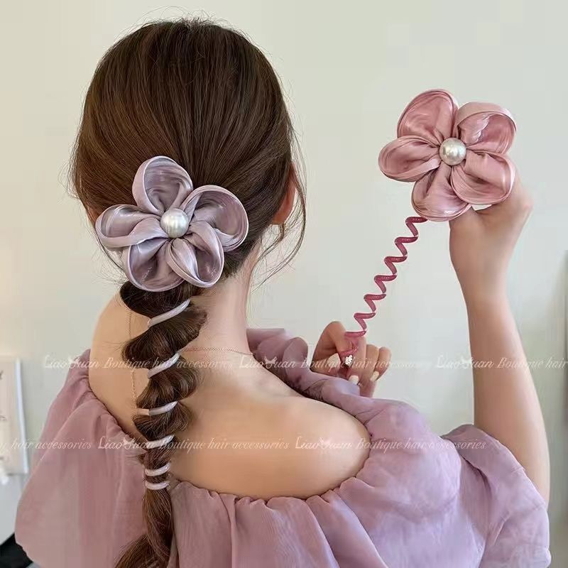 Jual baru Bando Gaya Ponsel Bunga Baru Cincin Rambut Kepangan Rambut ...