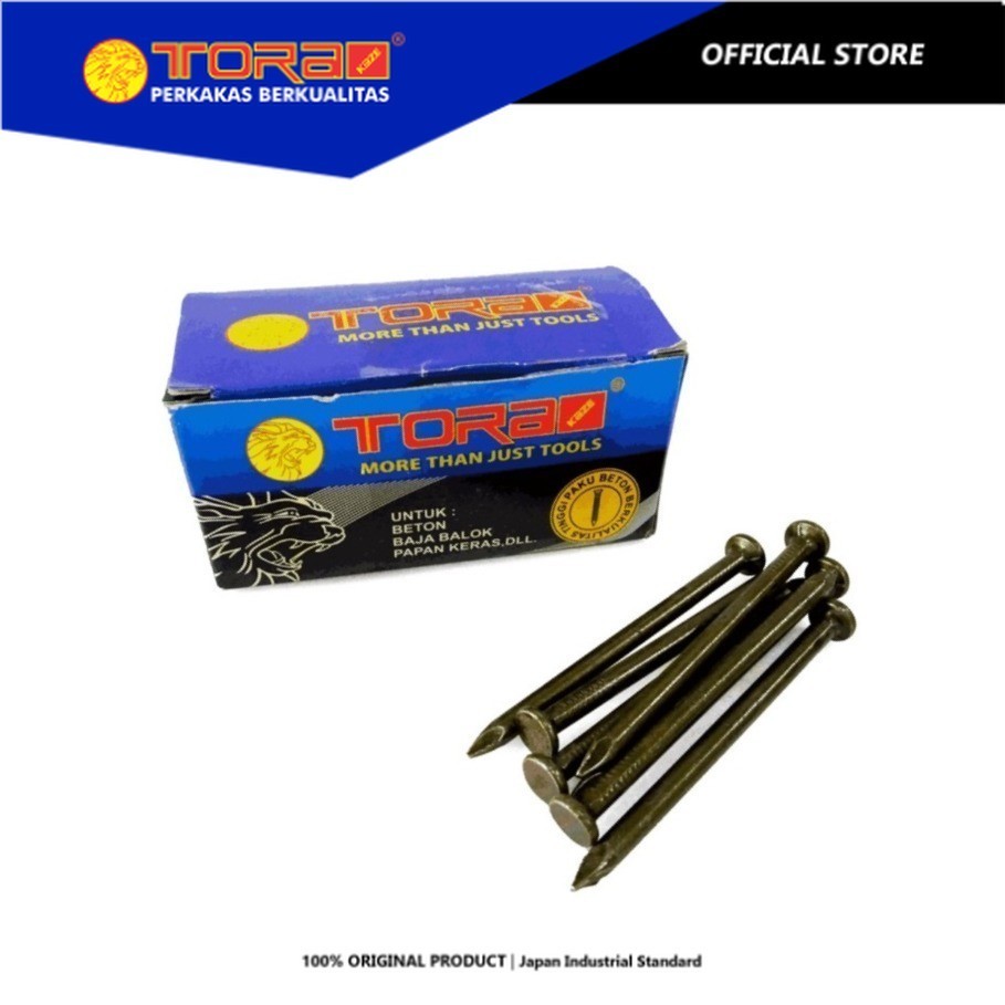 Jual TORA Paku Beton 3 Inch Kuning Box - Nail Concrete Yellow | Shopee ...