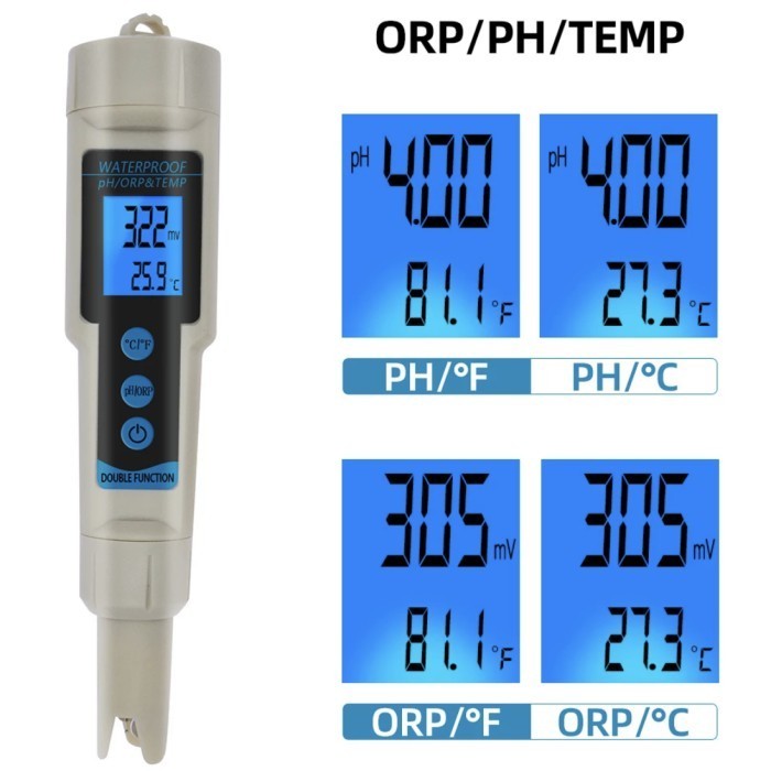 Jual ORP-3569 3in1 pH ORP TEMP Meter With Backlight ORP-3569 Water ...