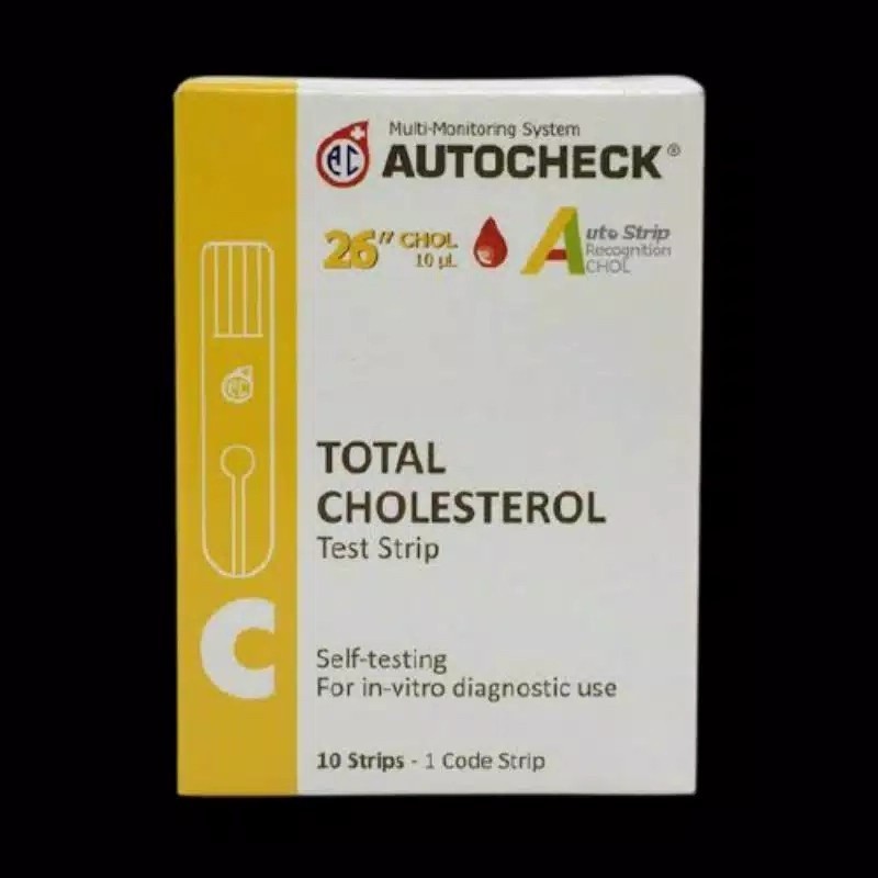 Jual Strip Cholesterol AUTOCHECK. Blood Cholestrol Tes Strip AUTO CHEK ...