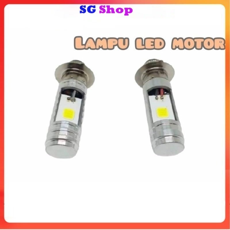Jual SG Shop - LAMPU DEPAN LED MOTOR MATIC DAN BEBEK H-6 BOHLAMP LED 3 ...
